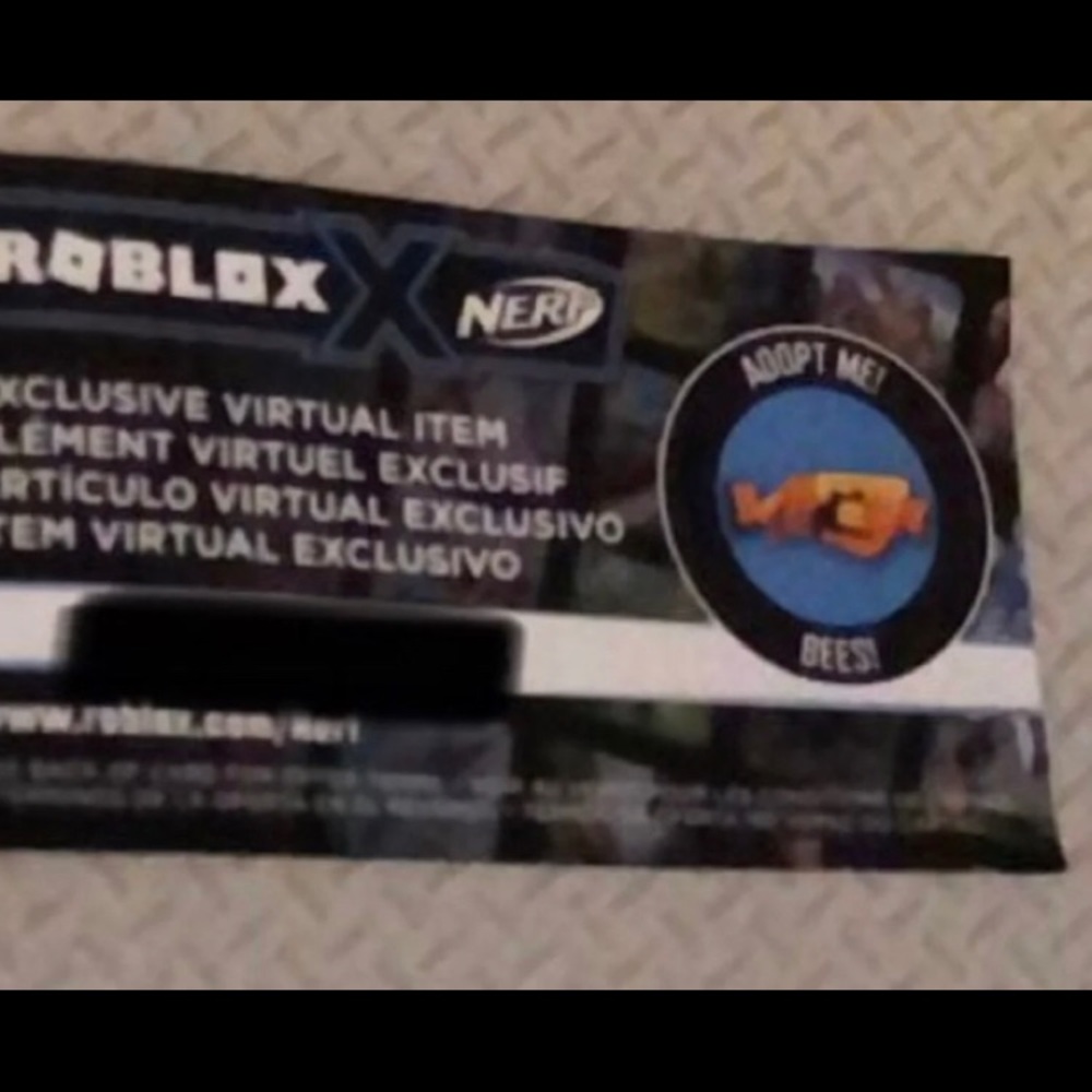 Code from Nerf Roblox Adopt Me Bees Blaster